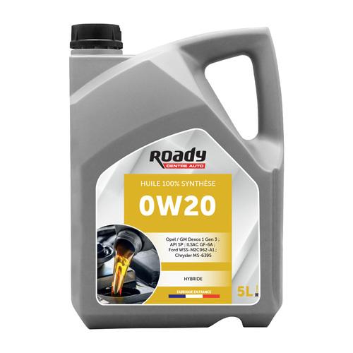 Huile moteur ROADY 0W20 Hybride 5L