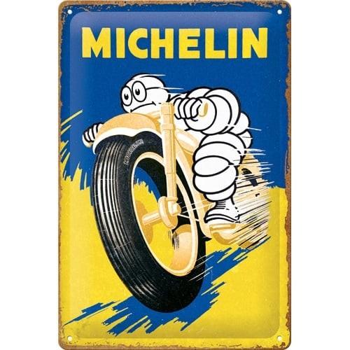 Plaque 20 x 30cm Michelin NOSTALGIC ART Motorcycle Bibendum