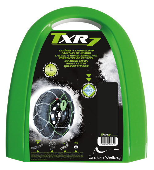 2 chaines neige GREENVALLEY TXR7 120