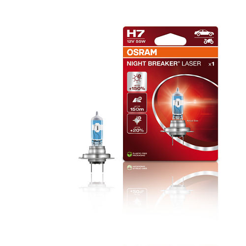 2 Ampoules OSRAM H7 Night Breaker Laser 12V