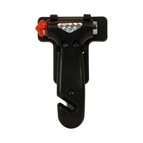 Marteau brise vitres d'urgence noir CARPOINT