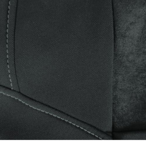 Housses de sièges CUSTOMAGIC Trinidad Noir/Piqûres Blanches Taille 5