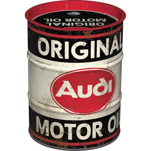 Money Box Oil Barrel Audi NOSTALGIC ART - Original Motor Oil