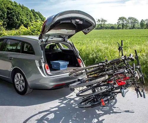 Porte-vélos EUFAB sur attelage plateforme 4 vélos Amber IV