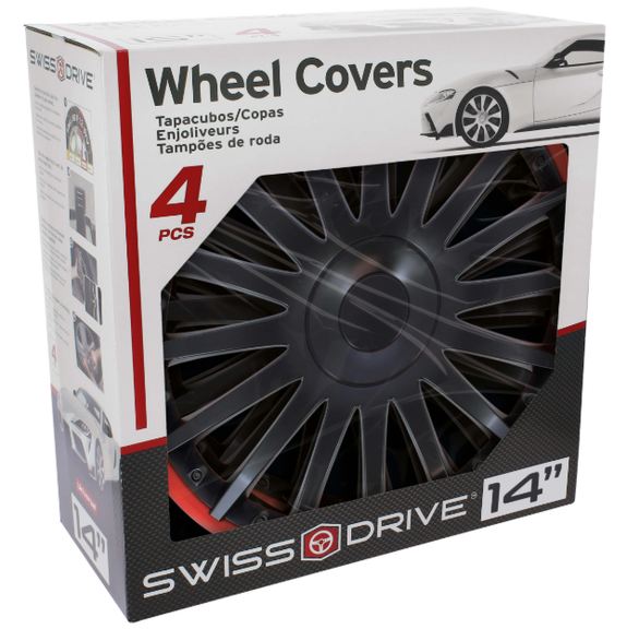 JEU D'ENJOLIVEURS 14" FLORIDA BLACK SWISSDRIVE