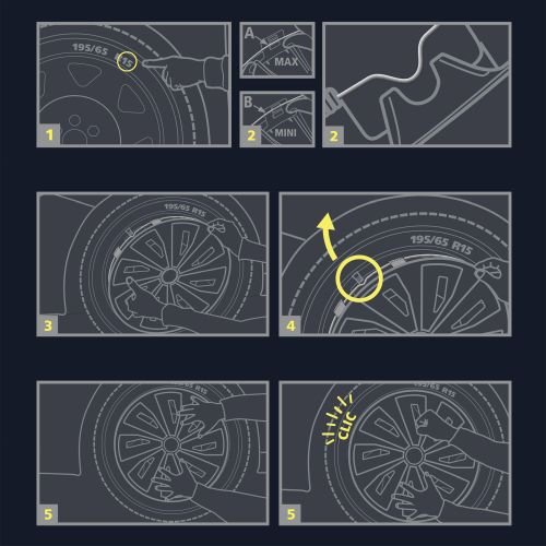 4 enjoliveurs MICHELIN NVS utilitaires 16''