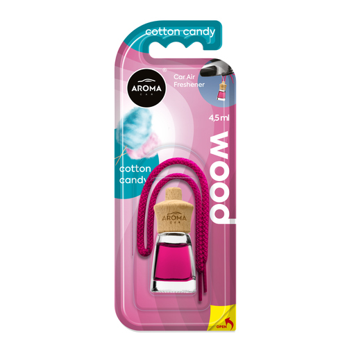Désodorisant AROMA CAR wood mini 4.5ml cotton candy
