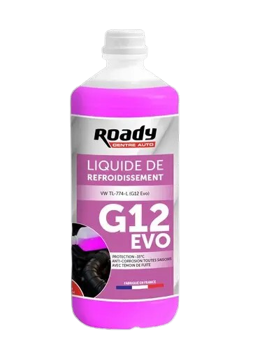 Liquide de refroidissement ROADY -35°C G12 EVO 1L
