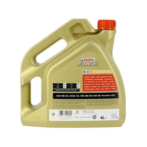 Huile moteur CASTROL Edge 0W20 Ll Iv 4L