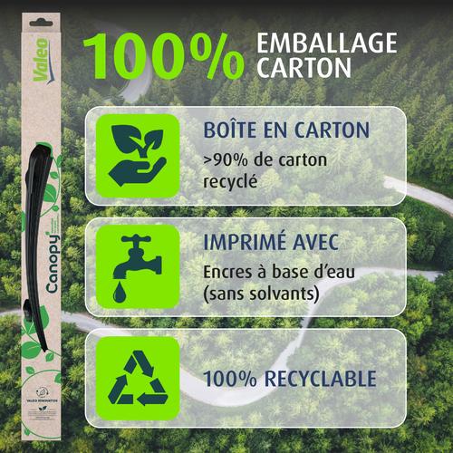 1 Balai d'essuie-glace VALEO Canopy CAN06 450mm