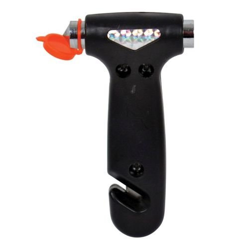 Marteau brise vitres d'urgence noir CARPOINT