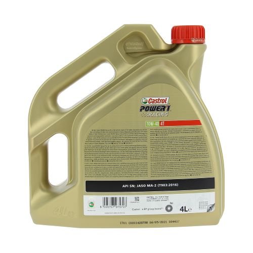 Huile moto CASTROL power 1 racing 4T 10W40 4L