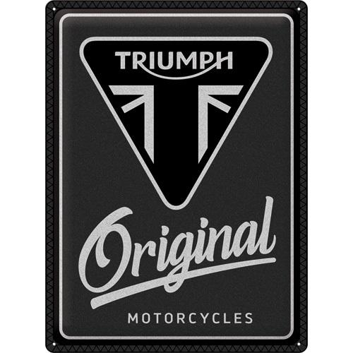 Tin Sign 30 X 40 Cm NOSTALGIC ART Triumph - Original Motorcycles