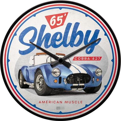Wall Clock Shelby-American Muscle Cobra NOSTALGIC ART 427