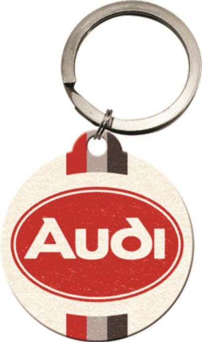 Key Chain Round NOSTALGIC ART Audi - Logo