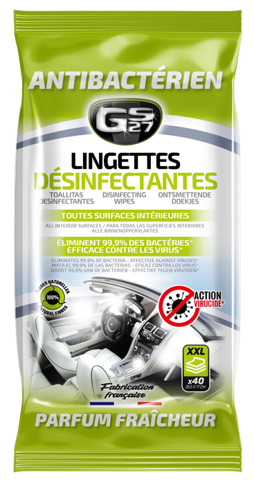 Lingettes désinfectantes G27 x40 Lingettes désinfectantes G27 x40