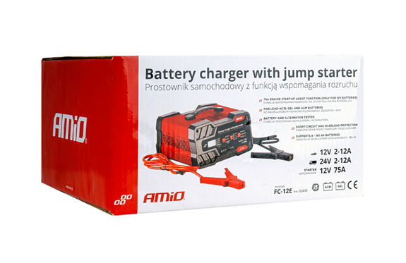 Chargeur de batterie avec booster intégré AMIO