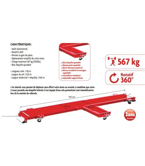 Chariot déplacement moto AUTOBEST