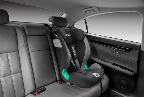 Siège auto SPARCO Isofix 76-150 cm ECE R129