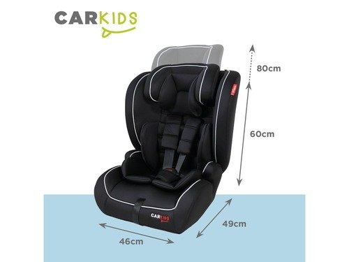 Siège enfant CAR KIDS 76-150cm noir ECE R129 ISIZE