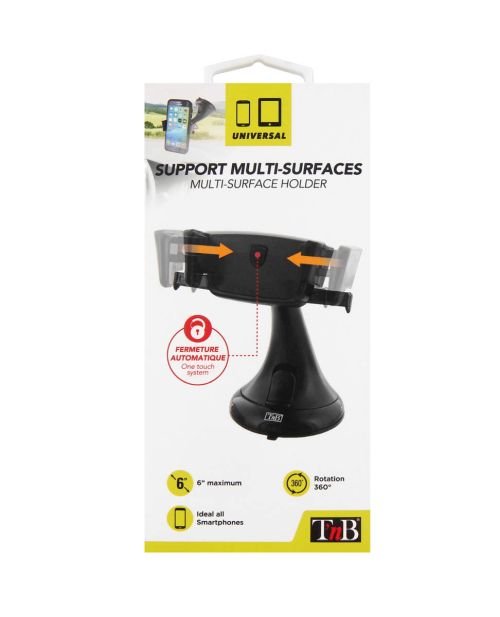 Support mâchoire ventouse TNB Noir UHOLD2