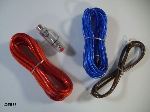 Kit installation 10mm² alim 10mm²/rca 5m /fuse 40a Kit installation 10mm² alim 10mm²/rca 5m /fuse 40a