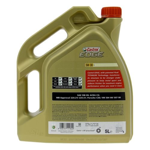 Huile moteur CASTROL Edge 5W30 LL 5L