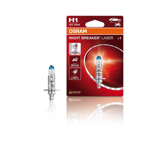 2 Ampoules OSRAM H1 Night Breaker Laser 12V