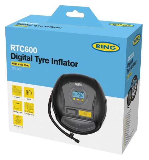 Compresseur numérique avec LED, arrêt automatique RING 12V RTC600