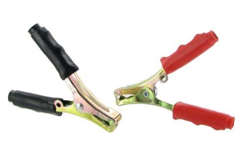 Pinces de batterie acier 120A rouges + noires RDI Pinces de batterie acier 120A rouges + noires RDI