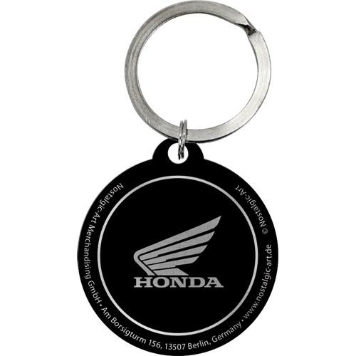 Key Chain Round NOSTALGIC ART  Honda - Logo Red