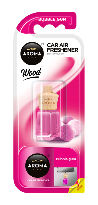 Désodorisant AROMA CAR wood mini bubble gum 4.5ml