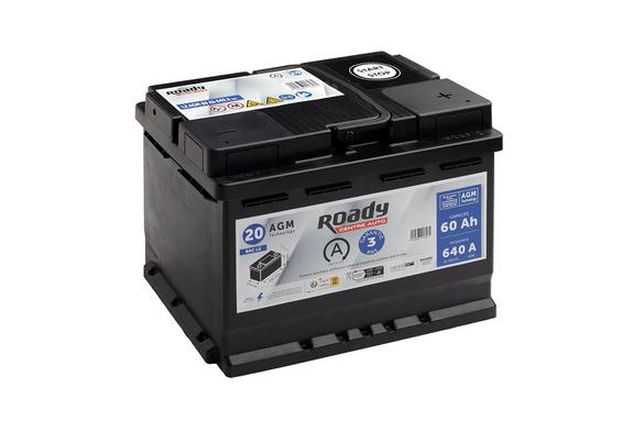 Batterie Start & Stop ROADY AGM N20 60AH 640A