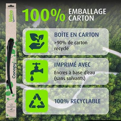 1 Balai d'essuie-glace VALEO Canopy CAN56 530mm 
