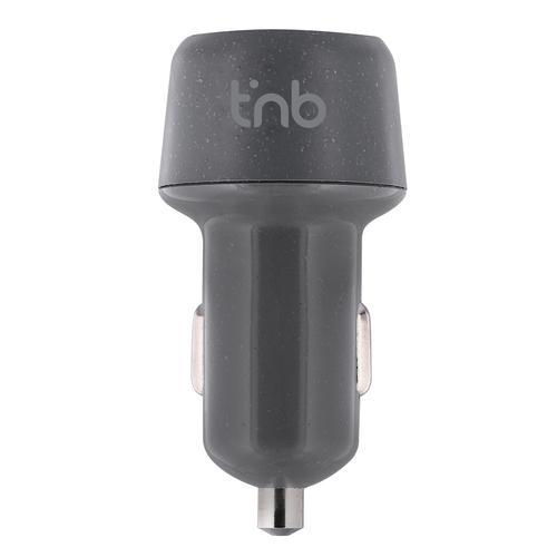 Chargeur allume-cigares TNB 2 USB 4,8 A - Plastique écologique gris eco 