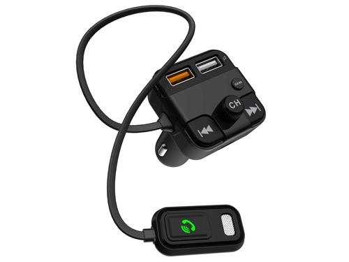 Transmetteur FM Bluetooth kit mains libres et charge rapide   TNB- NOIR