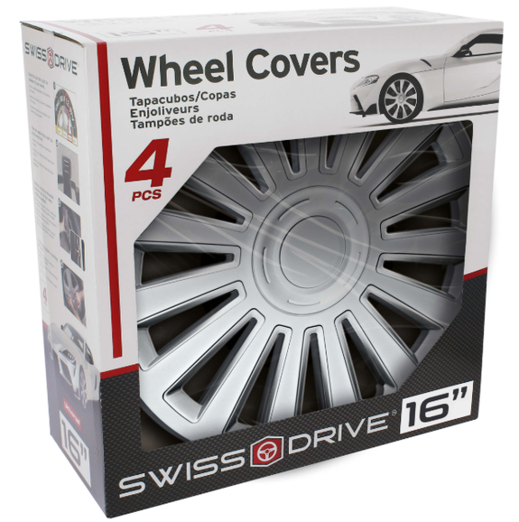 JEU D'ENJOLIVEURS 16'' CALIFORNIA SILVER SWISSDRIVE