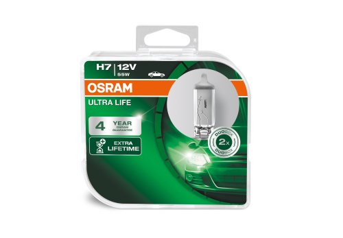 2 Ampoules OSRAM H7 Ultralife 12V 2 Ampoules OSRAM H7 Ultralife 12V