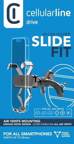 SUPPORT VOITURE  GRAVITÉ  AÉRATION RDI NOIR 