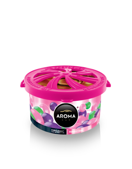 Désodorisant AROMA CAR organic bubble gum 40g