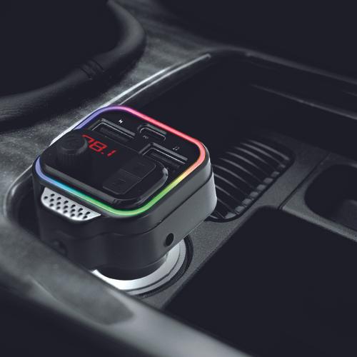 Transmetteur FM Bluetooth kit mains libres et charge rapide TNB - noir