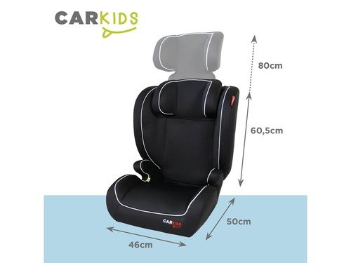 Siège enfant CAR KIDS 100-150cm noir ECE R129 ISIZE